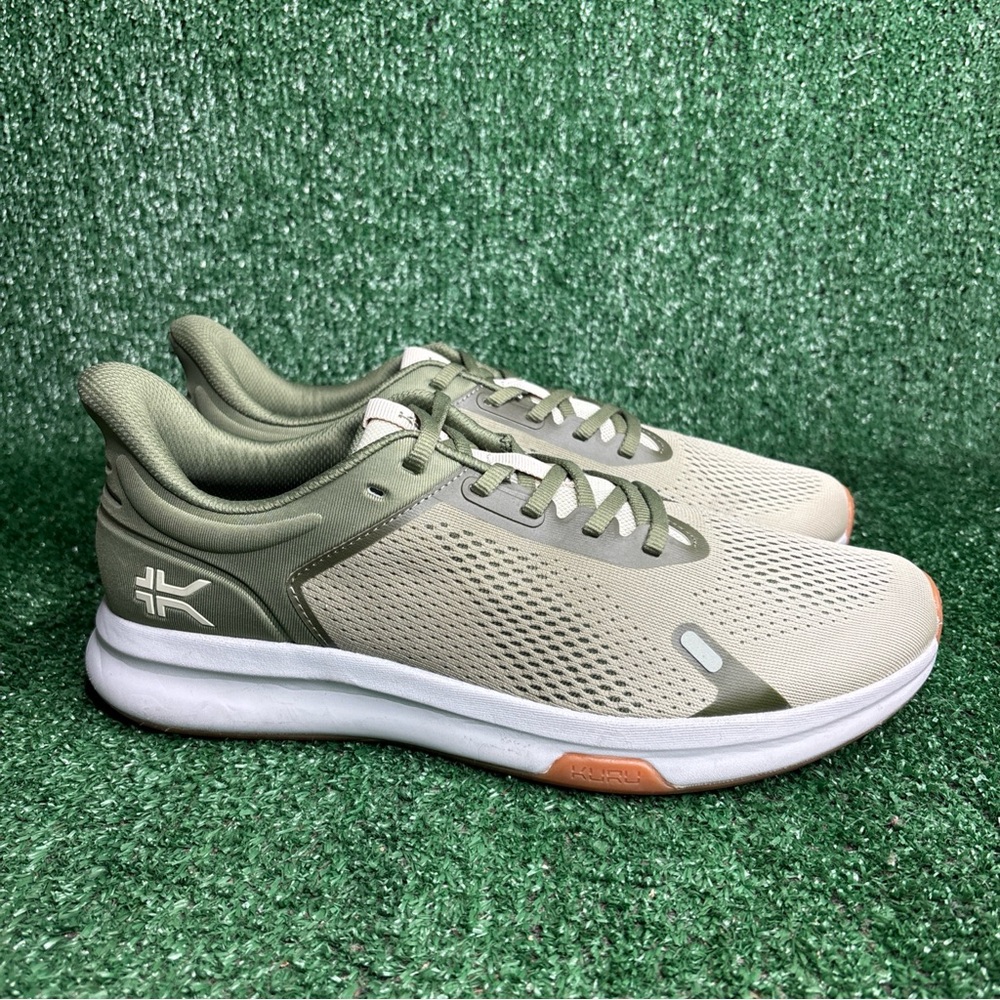 NEW - Kuru Atom Fusion Sneaker Shoes‎ Lace Up Green Mens Size 11